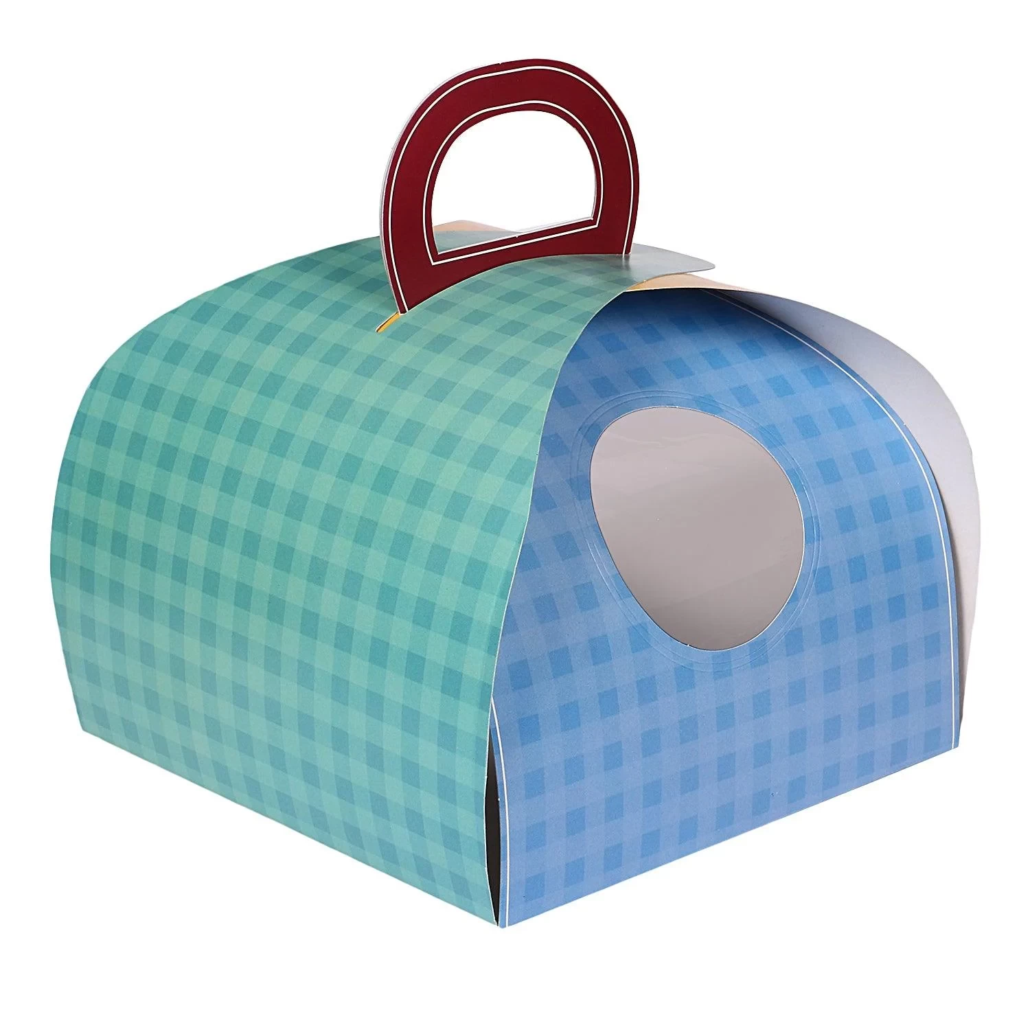 1/2 KG Twin Colour Dome Style Cake Box (8x8x5inch) ck1806